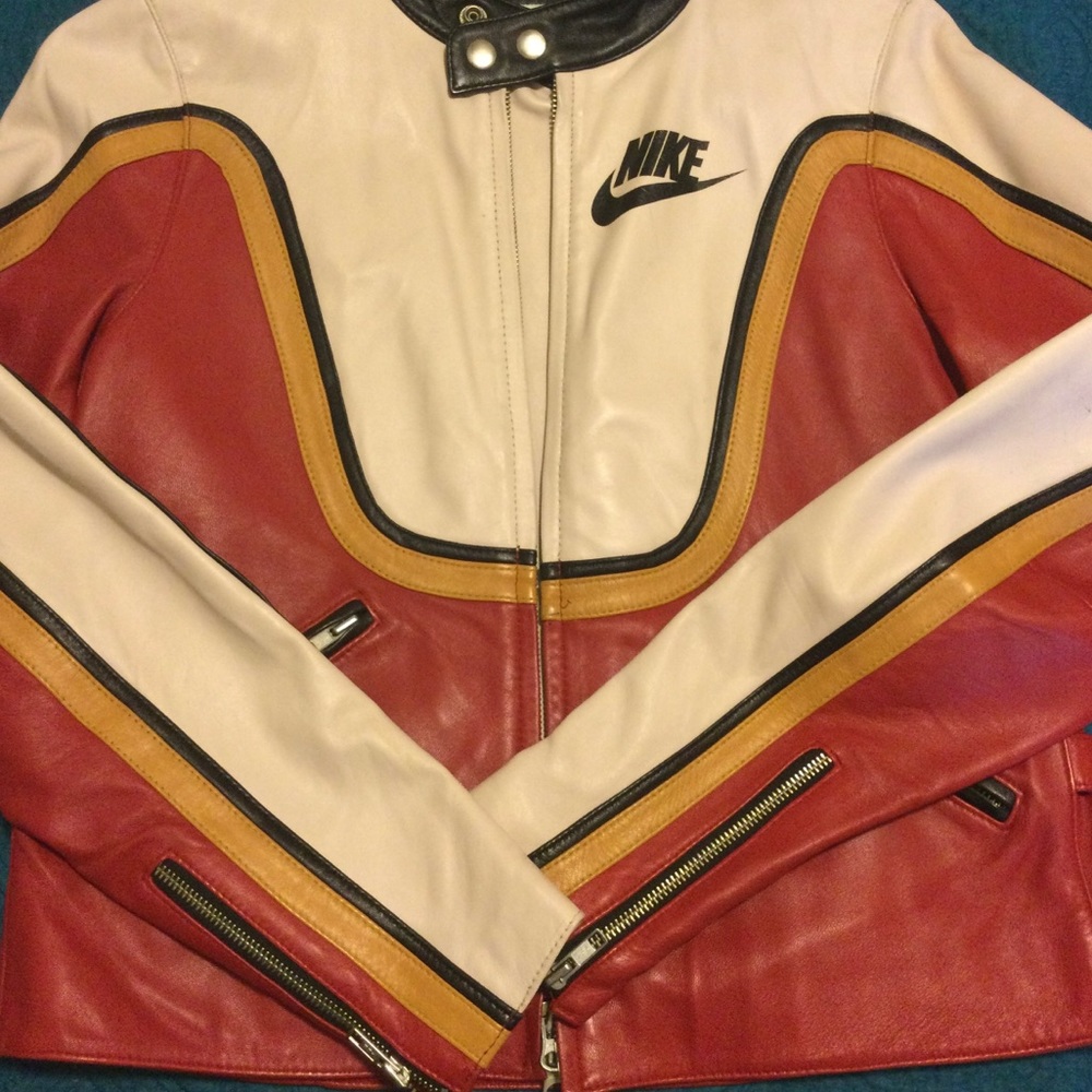 Vintage Nike Leather Motorcycle Jacket - Picture 2 of 7